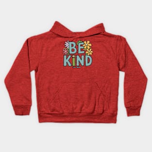 Be Kind Of A Bitch flower Funny cute Sarcastic Quote Kids Hoodie